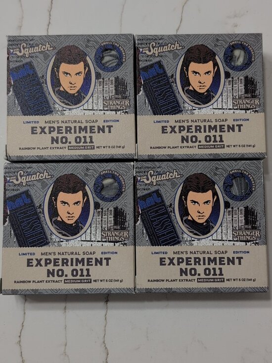 Dr. Squatch Other - 4 Pack Dr Squatch Stranger Things Experiment No. 011 Limited Edition Soap NEW